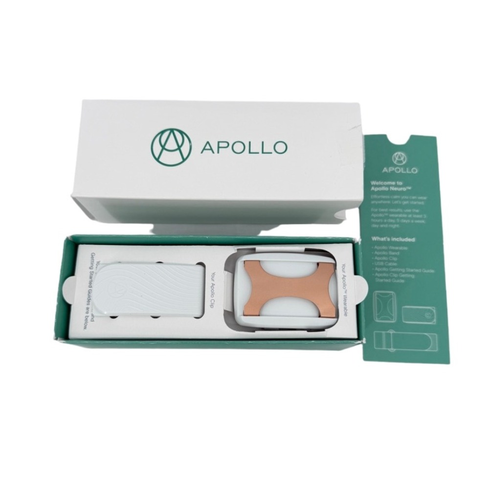 Apollo Neuro Wearable Stress Relief Device Sleep Calm Focus Rose Gold OS